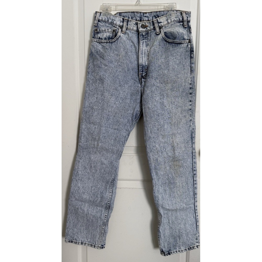Vintage Levi's‎ 540 Jeans Straight Leg Acid Wash Men's Fit 30x30 Denim USA Made